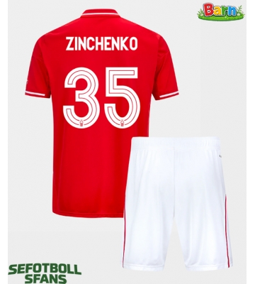 Nottingham Forest Oleksandr Zinchenko #35 Hemmaställ Barn 2025-26 Kortärmad (+ Korta byxor)